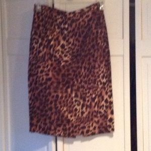 Michael knots animal print pencil skirt